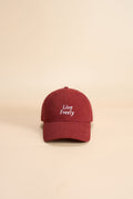 OLEADA NYC Apparel and Accessories > Women > Small Leather Goods > Cap Color_Scarlet OLEADA Cap