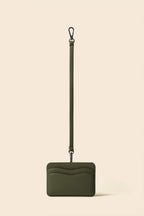 OLEADA NYC Apparel and Accessories > Women > Small Leather Goods > Leather Cardholder Color_Evergreen AnyWear Cardholder