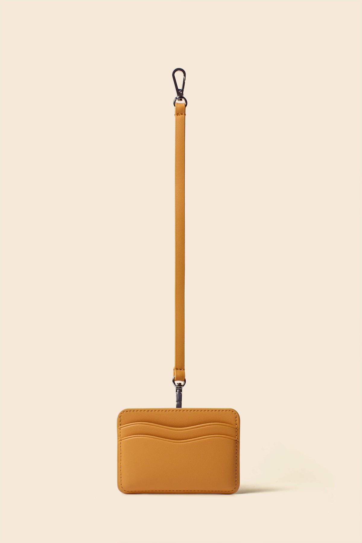 OLEADA NYC Apparel and Accessories > Women > Small Leather Goods > Leather Cardholder Color_Nectarine AnyWear Cardholder