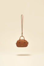 OLEADA NYC Apparel and Accessories > Women > Small Leather Goods > Leather Case Color_Chestnut Marina Carryall Charm