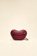OLEADA NYC Apparel and Accessories > Women > Small Leather Goods > Leather Case Color_Scarlet Le Coeur Pouch (Regular)
