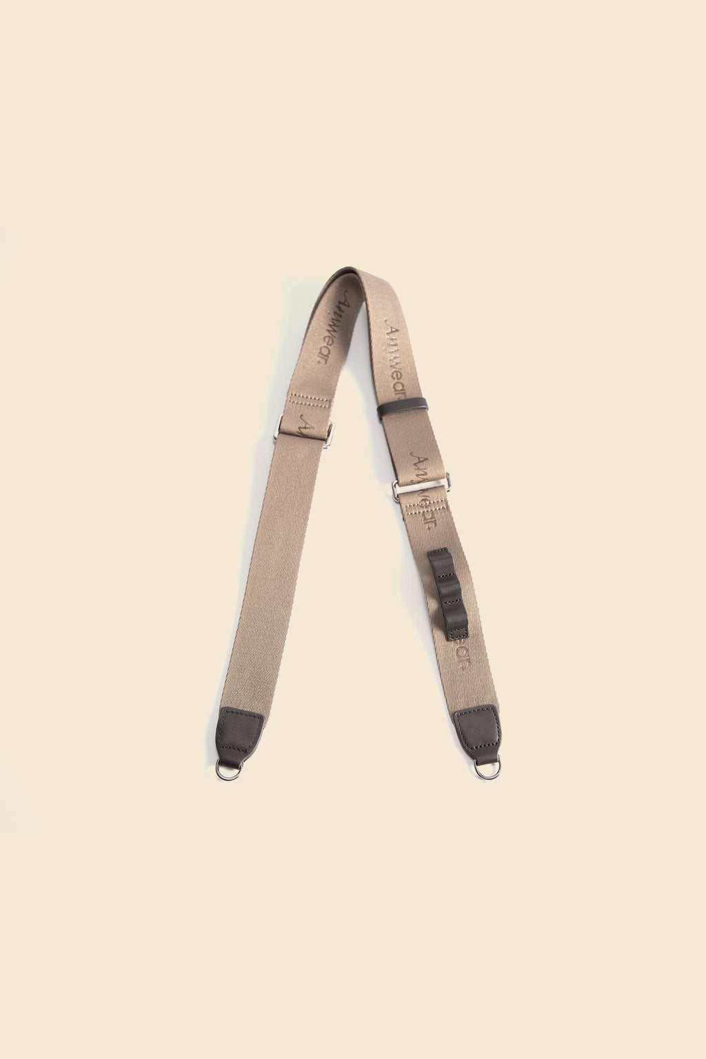 OLEADA NYC Apparel and Accessories > Women > Small Leather Goods > Leather Strap Color_Taupe AnyDuffle Webbing Strap