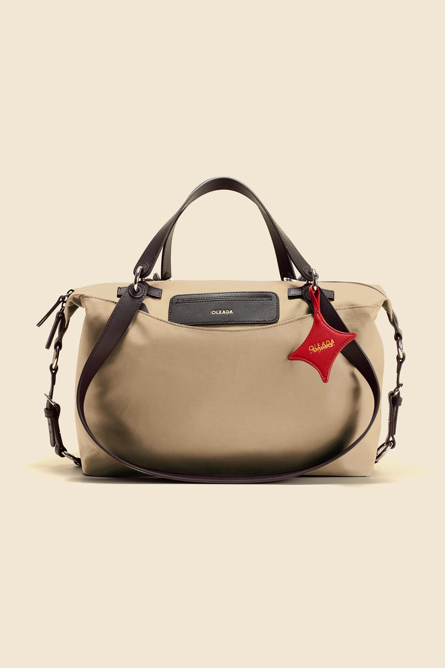 OLEADA NYC convertible travel bags > airport tote bags > overnight bags > water-resistant vegan bags > stylish multi-use bags Color_Abu Dhabi AnyWear AnyDuffle - Regular Size