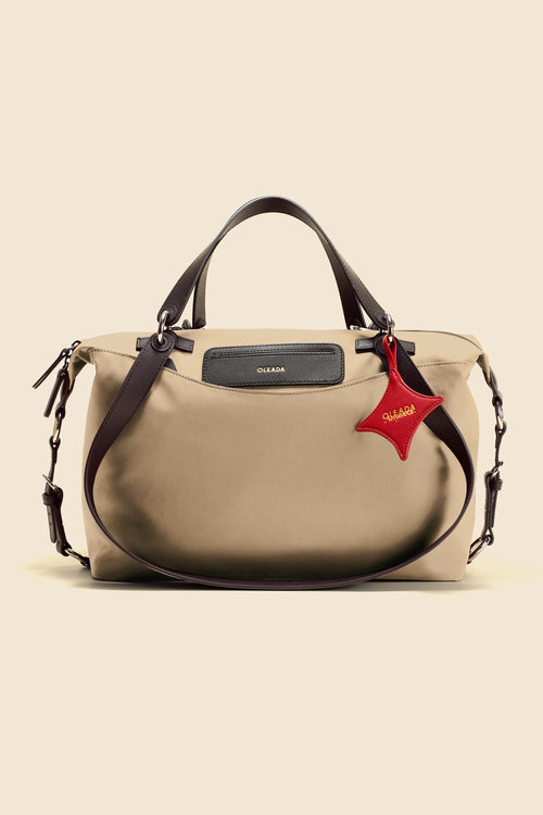 OLEADA NYC convertible travel bags > airport tote bags > overnight bags > water-resistant vegan bags > stylish multi-use bags Color_Abu Dhabi AnyWear AnyDuffle - Travel Size