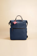 OLEADA NYC convertible travel bags > work-to-travel backpack > commuter bags > water-resistant vegan bags > stylish multi-use backpack Color_Mykonos AnyWear AnyBackpack