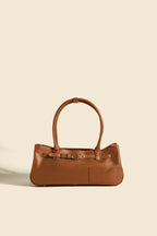 OLEADA NYC Tote Bag > Leather Tote Bag For Women > Mini Handbag > Convertible To Shoulder Bag > Fits iPad> Color_Cognac Mini Marina Tote