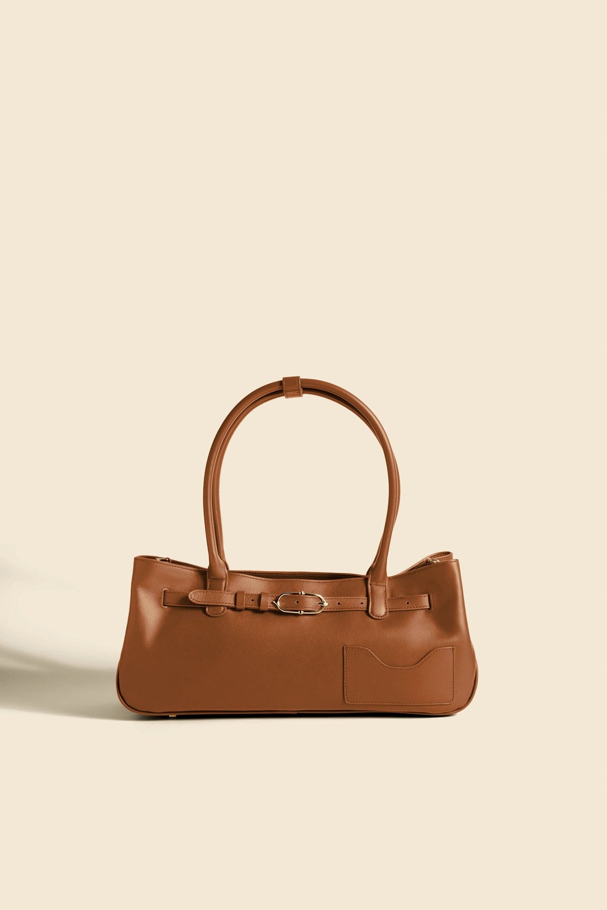 OLEADA NYC Tote Bag > Leather Tote Bag For Women > Mini Handbag > Convertible To Shoulder Bag > Fits iPad> Color_Cognac Mini Marina Tote