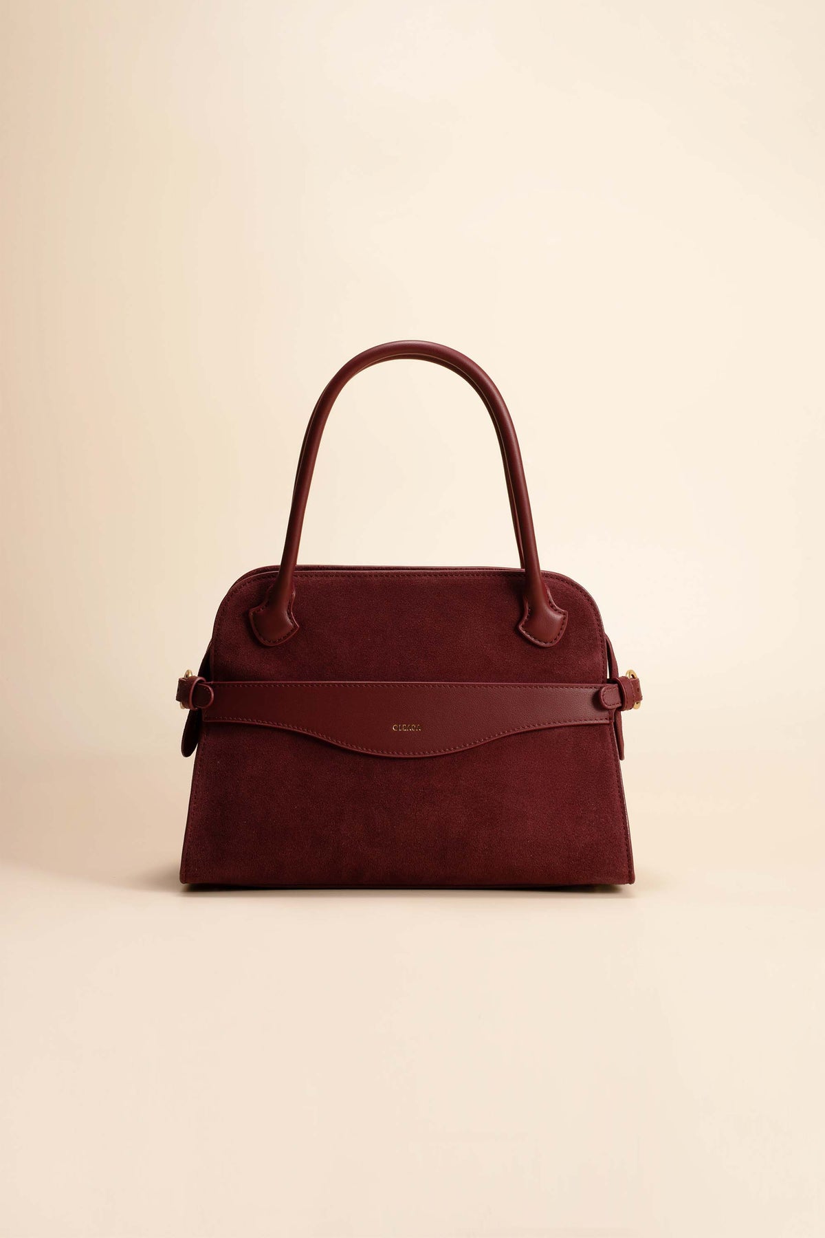 OLEADA NYC Women Work Bag > Leather Bag > Top Handle Handbag > Large Business Satchel > Fits Up To 16'' Laptops> Color_Burgundy Mini Coast Portfolio Satchel