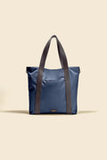 OLEADA NYC Work Tote Bag > Leather Work Tote For Women > Large Capacity Bag > 16 Inch Laptop Bag > Convertible To Shoulder Bag Color_Mykonos AnyWear Tech Tote